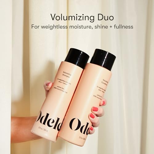 Volumizing Sulfate-Free Shampoo & Conditioner Set for Straight or Wavy Hair Types, Adds Moisture and Shine, 13 Fl Oz Eac