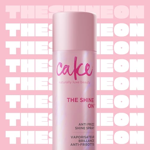 Cake Beauty Anti Frizz Shine Spray for Smooth, Frizz Free, Shiny Hair - Safflower, Sweet Almond, Moringa & Argan Oil - A