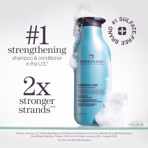 Pureology Strength Cure Strengthening Shampoo for Damaged Hair
| Pureology Strength Cure Conditioner for Color Treated