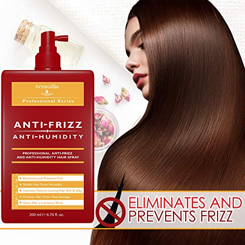 Professional Hair Spray for Frizz Control and Anti-Humidity | Arvazallia Heat Protectant and Shine Serum
| Arvazallia A