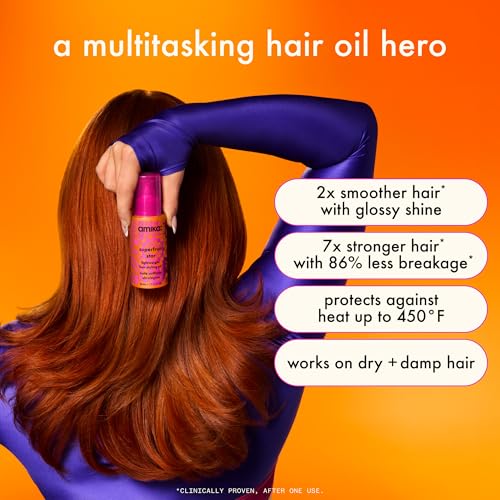 Amika Superfruit Star Lightweight Hair Styling Oil for Fine Hair in Lightweight Format Moisture-Uplifting Hair Styling O