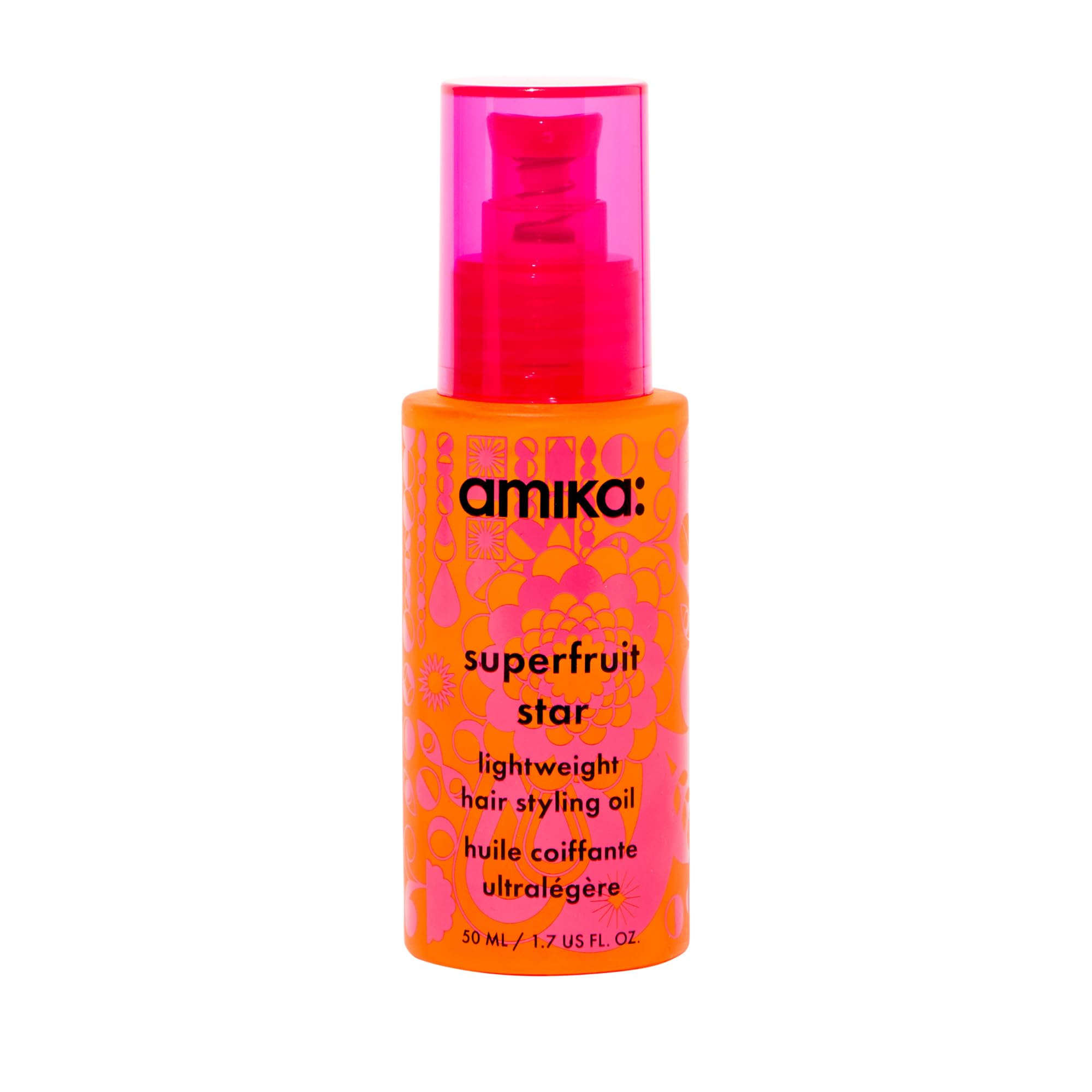 Amika Superfruit Star Lightweight Hair Styling Oil for Fine Hair in Lightweight Format Moisture-Uplifting Hair Styling O